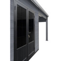 Woodlife Garden Abris de jardin en composite Composite Gris 15.66m²