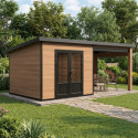 Woodlife Garden Abris de jardin en composite Composite Marron 15.66m²