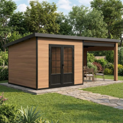 Woodlife Garden Abris de jardin en composite Composite Marron 15.66m²