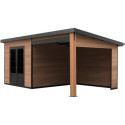 Woodlife Garden Abris de jardin en composite Composite Marron 15.66m²