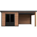 Woodlife Garden Abris de jardin en composite Composite Marron 15.66m²