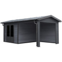 Woodlife Garden Abris de jardin en composite Composite Gris 15.66m²