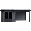 Woodlife Garden Abris de jardin en composite Composite Gris 15.66m²