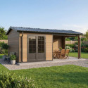 Woodlife Garden Abris de jardin en composite Composite Marron 15.66m²