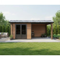 Woodlife Garden Abris de jardin en composite Composite Marron 15.66m²