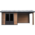 Woodlife Garden Abris de jardin en composite Composite Marron 15.66m²