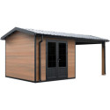Woodlife Garden Abris de jardin en composite Composite Marron 15.66m²