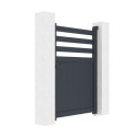 X-Metal Portillons en aluminium Aluminium Anthracite
