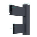 X-Metal Portillons en aluminium Aluminium Anthracite