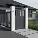 X-Metal Portillons en aluminium Aluminium Anthracite