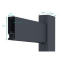 X-Metal Portillons en aluminium Aluminium Anthracite