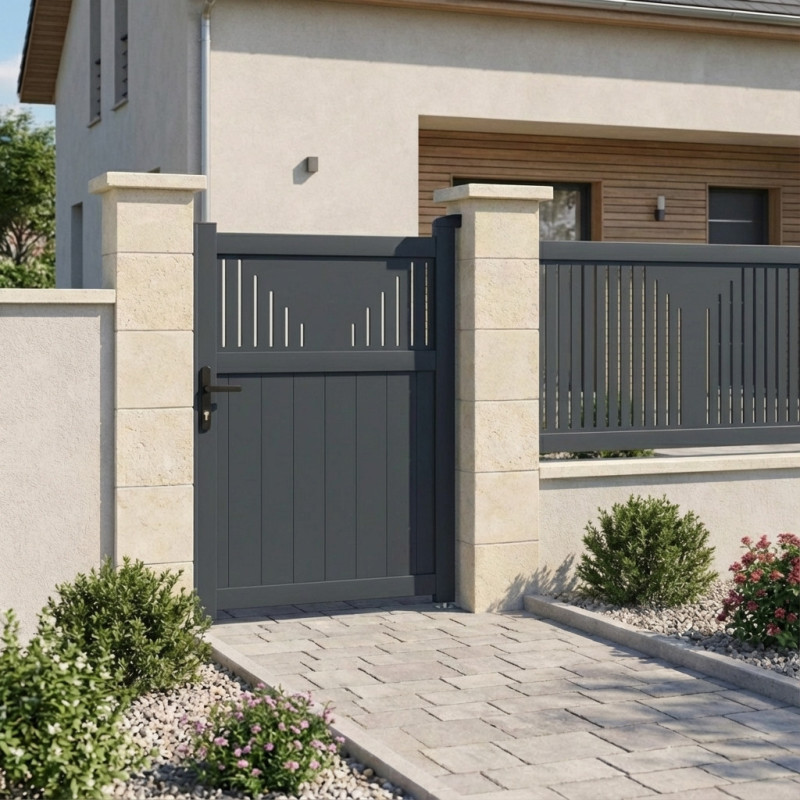 X-Metal Portillons en aluminium Aluminium Anthracite
