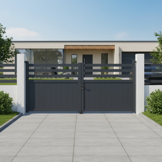 X-Metal Portails en aluminium Aluminium Anthracite