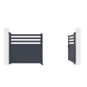 X-Metal Portails en aluminium Aluminium Anthracite