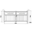 X-Metal Portails en aluminium Aluminium Anthracite