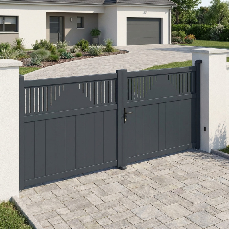 X-Metal Portails en aluminium Aluminium Anthracite
