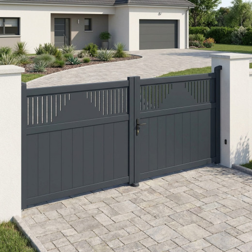 X-Metal Portails en aluminium Aluminium Anthracite