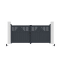 X-Metal Portails en aluminium Aluminium Anthracite