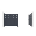 X-Metal Portails en aluminium Aluminium Anthracite