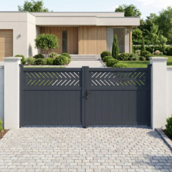 X-Metal Portails en aluminium Aluminium Anthracite