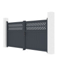 X-Metal Portails en aluminium Aluminium Anthracite