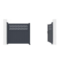 X-Metal Portails en aluminium Aluminium Anthracite