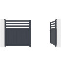 X-Metal Portails en aluminium Aluminium Anthracite