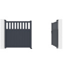 X-Metal Portails en aluminium Aluminium Anthracite