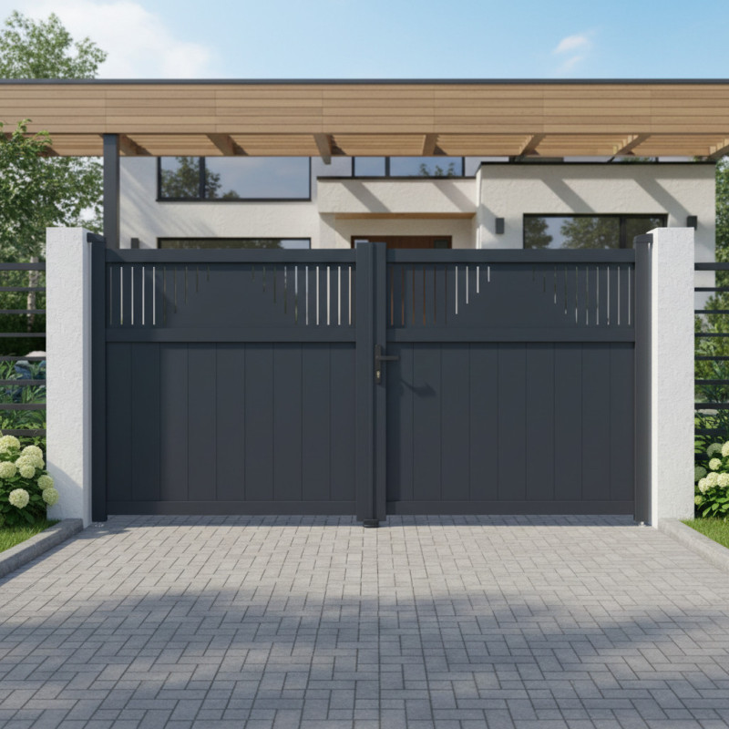 X-Metal Portails en aluminium Aluminium Anthracite