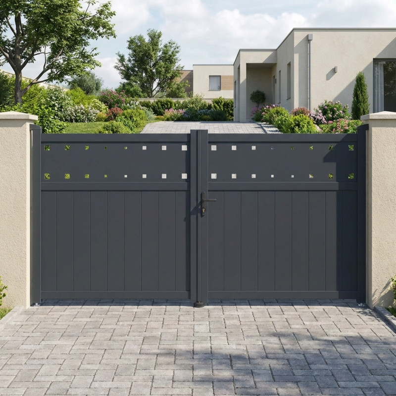 X-Metal Portails en aluminium Aluminium Anthracite