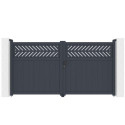 X-Metal Portails en aluminium Aluminium Anthracite