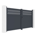 X-Metal Portails en aluminium Aluminium Anthracite