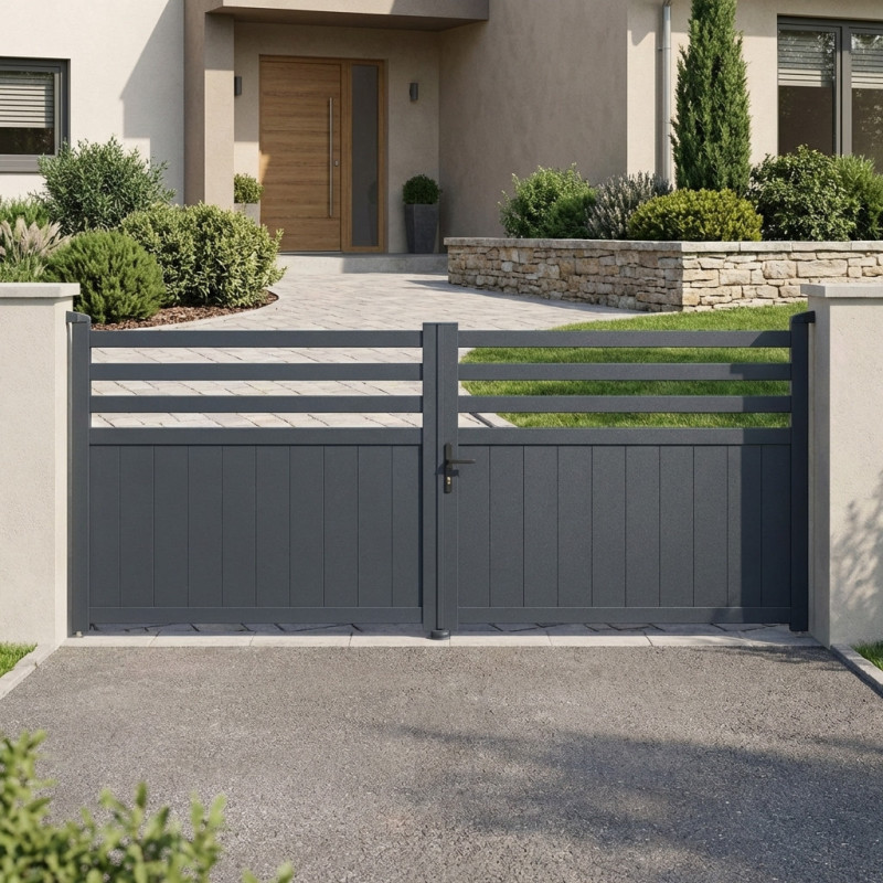 X-Metal Portails en aluminium Aluminium Anthracite