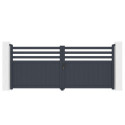 X-Metal Portails en aluminium Aluminium Anthracite