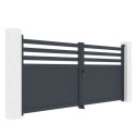 X-Metal Portails en aluminium Aluminium Anthracite
