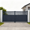 X-Metal Portails en aluminium Aluminium Anthracite