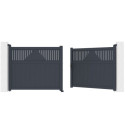 X-Metal Portails en aluminium Aluminium Anthracite