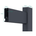 X-Metal Portails en aluminium Aluminium Anthracite