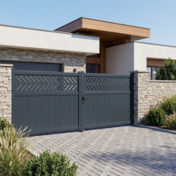 X-Metal Portails en aluminium Aluminium Anthracite