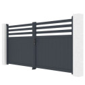 X-Metal Portails en aluminium Aluminium Anthracite