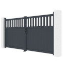 X-Metal Portails en aluminium Aluminium Anthracite
