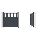 X-Metal Portails en aluminium Aluminium Anthracite