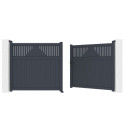 X-Metal Portails en aluminium Aluminium Anthracite