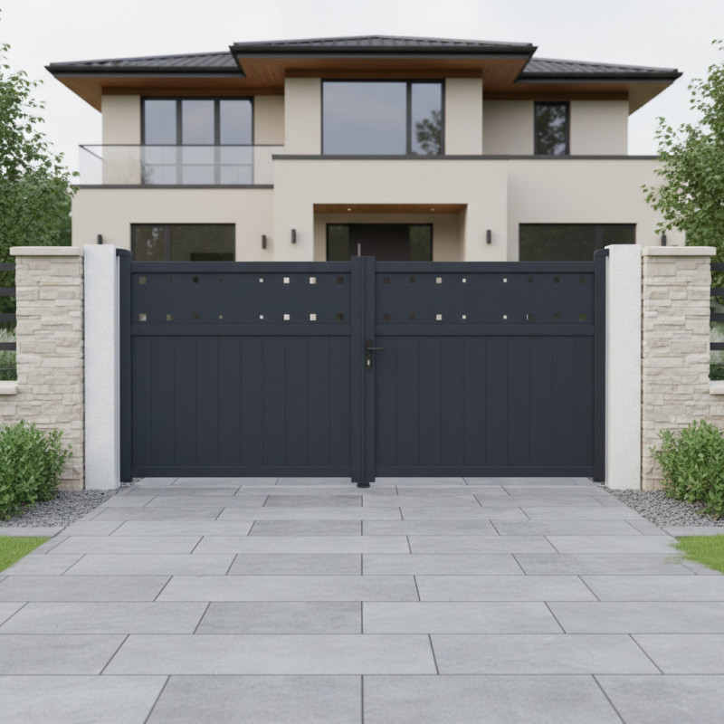 X-Metal Portails en aluminium Aluminium Anthracite