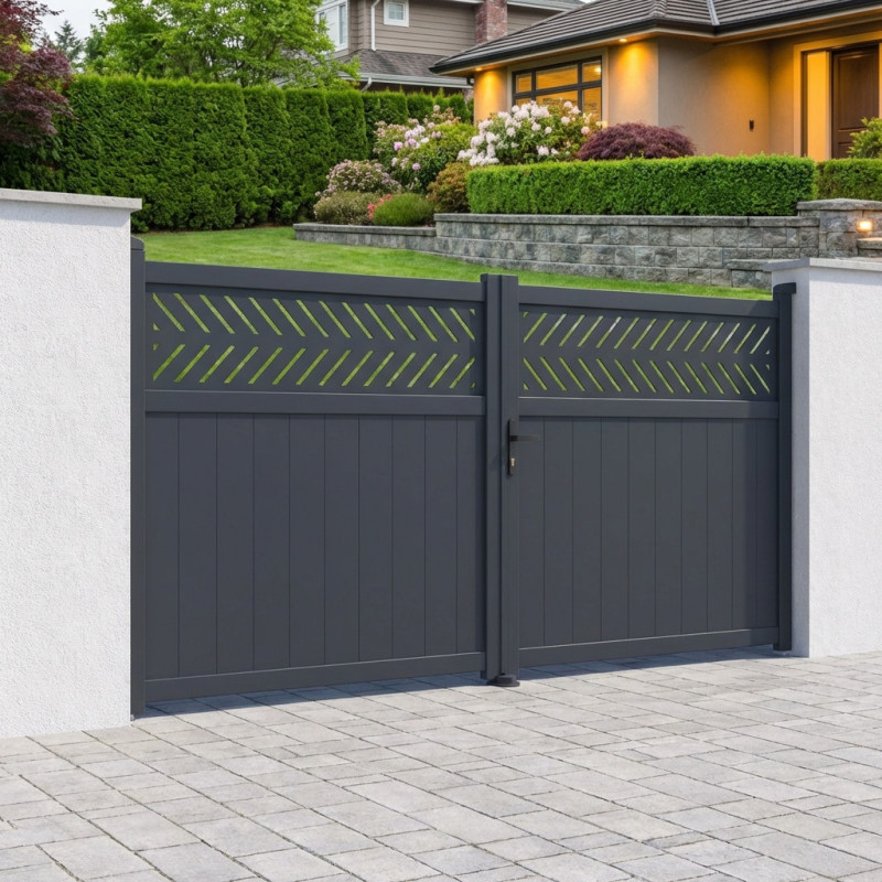 X-Metal Portails en aluminium Aluminium Anthracite