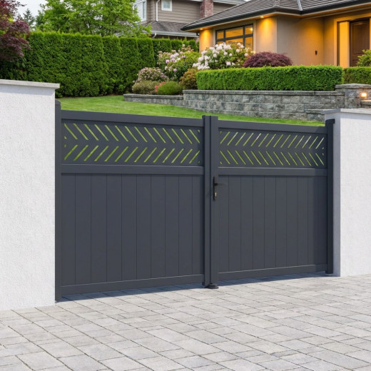X-Metal Portails en aluminium Aluminium Anthracite