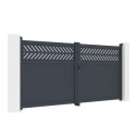 X-Metal Portails en aluminium Aluminium Anthracite