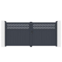 X-Metal Portails en aluminium Aluminium Anthracite