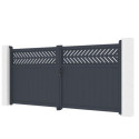 X-Metal Portails en aluminium Aluminium Anthracite