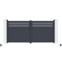 X-Metal Portails en aluminium Aluminium Anthracite